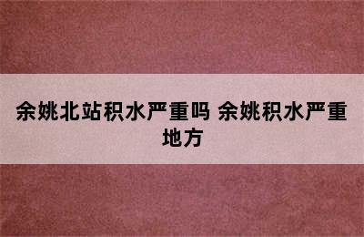 余姚北站积水严重吗 余姚积水严重地方